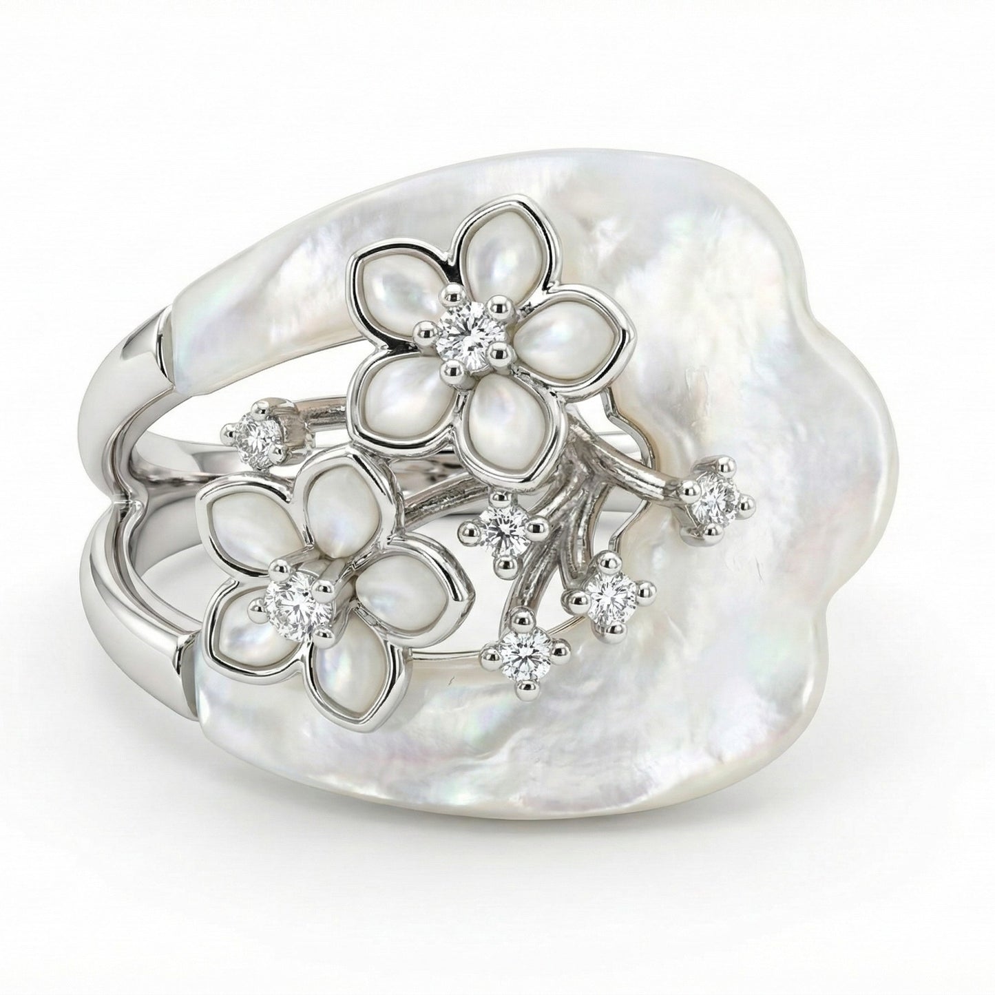 Nacreous Bloom Ring