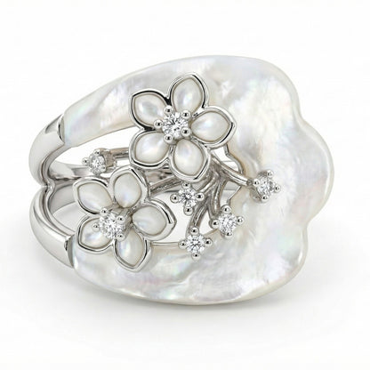 Nacreous Bloom Ring