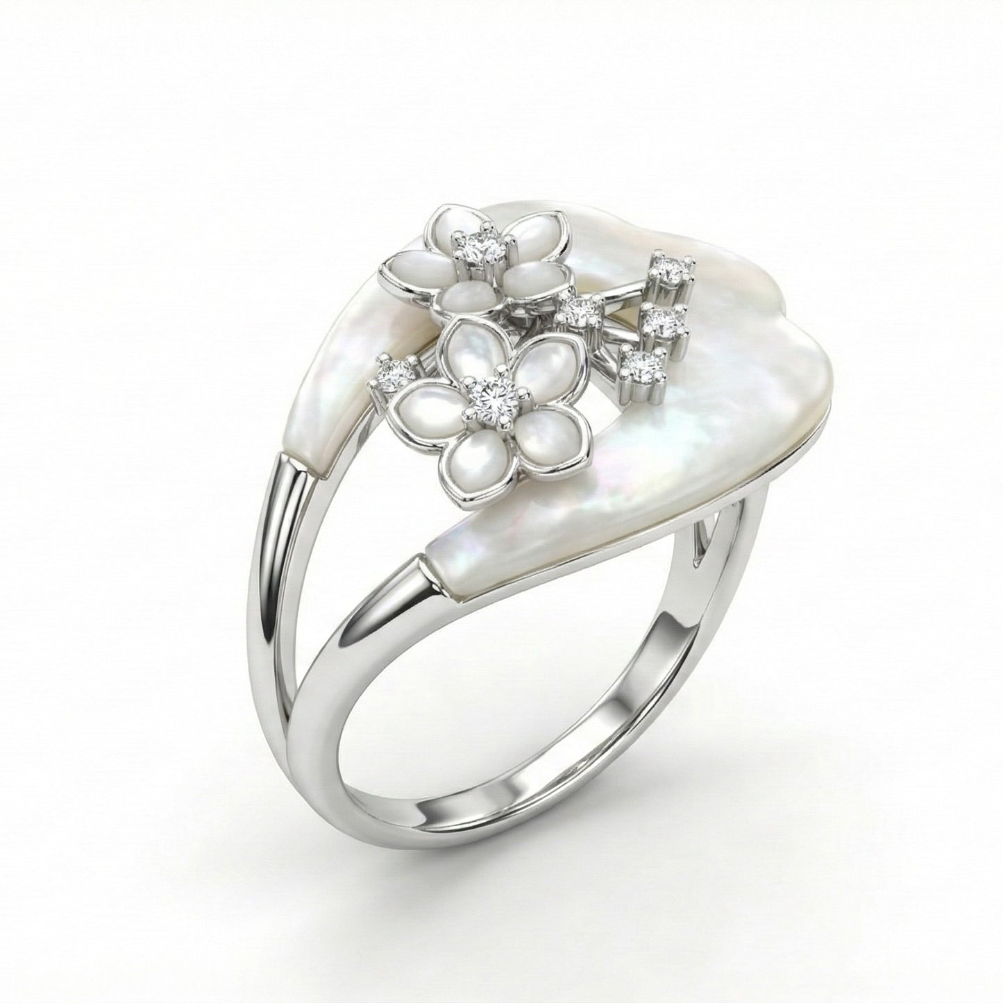 Nacreous Bloom Ring