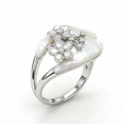 Nacreous Bloom Ring