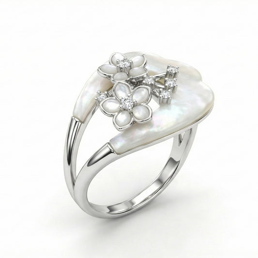 Nacreous Bloom Ring