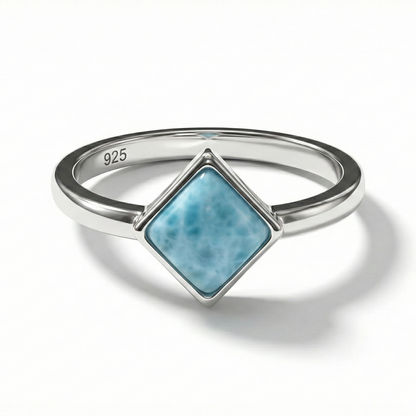 Aqua Diamond Ring