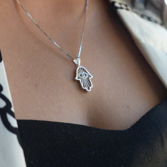 The Evil Eye Hand Pendant