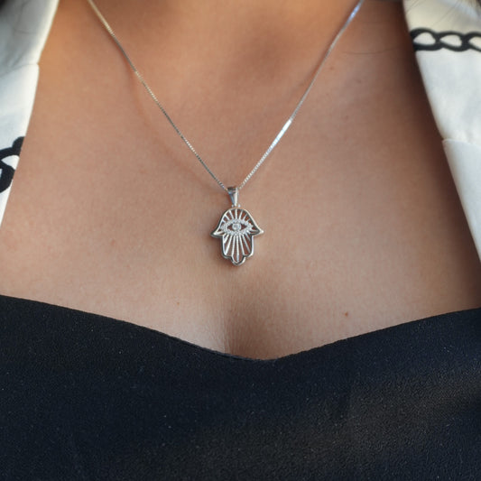 The Evil Eye Hand Pendant