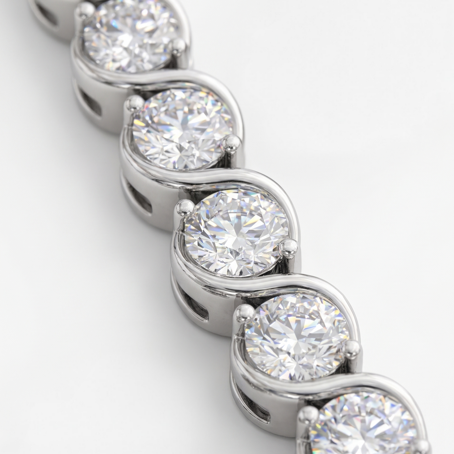 Round Cut Tennis Bracelet