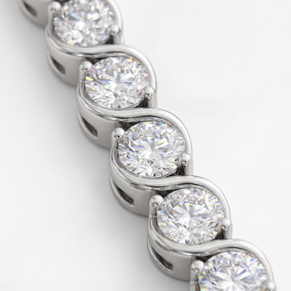 Round Cut Tennis Bracelet