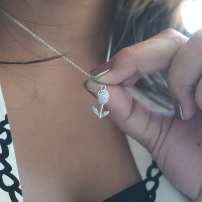 The White Flora Pendant