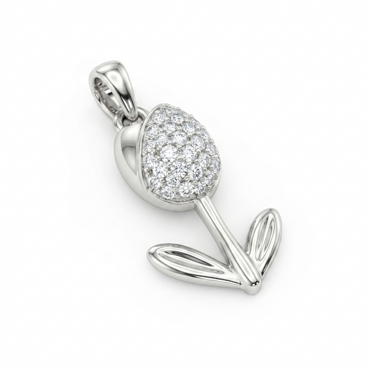 The White Flora Pendant