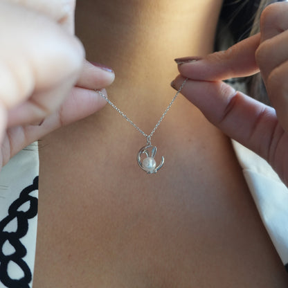 Pearl Bunny Pendant