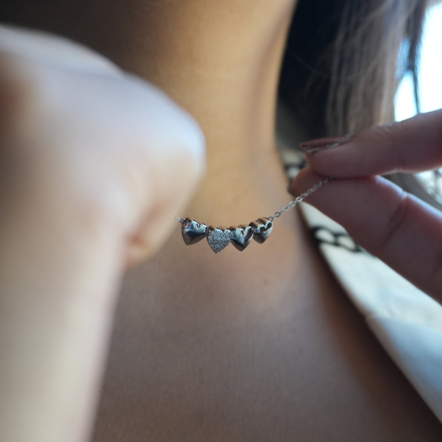 Heart Row Pendant