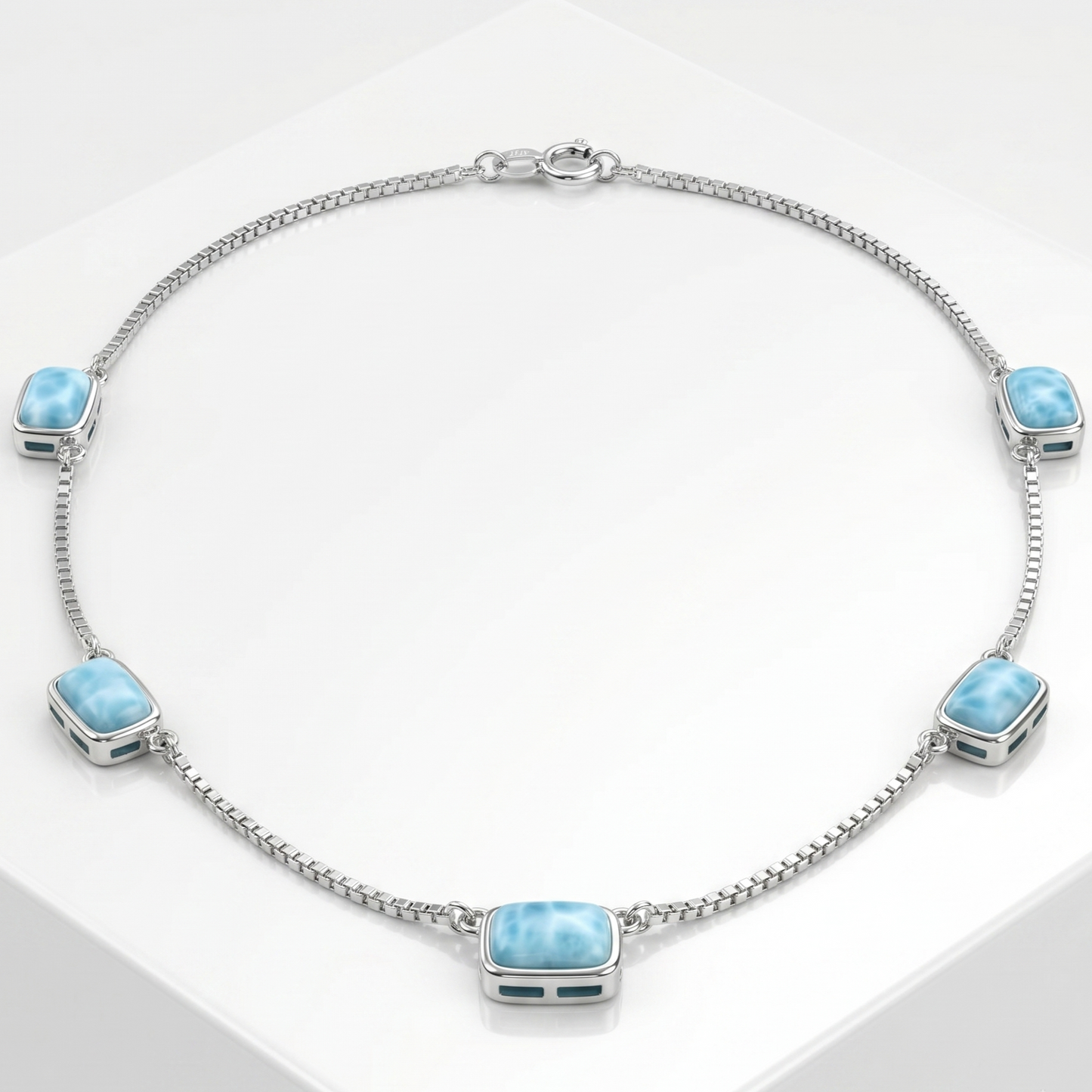 Dainty Larimar Station Choker