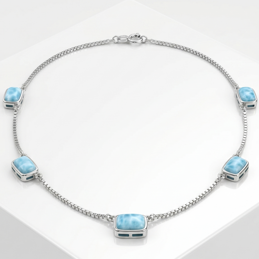 Dainty Larimar Station Choker
