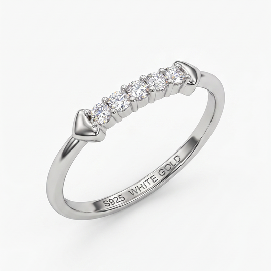 The Eternal Sparkle Five-Stone Diamond Band