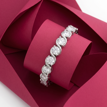 Round Cut Tennis Bracelet