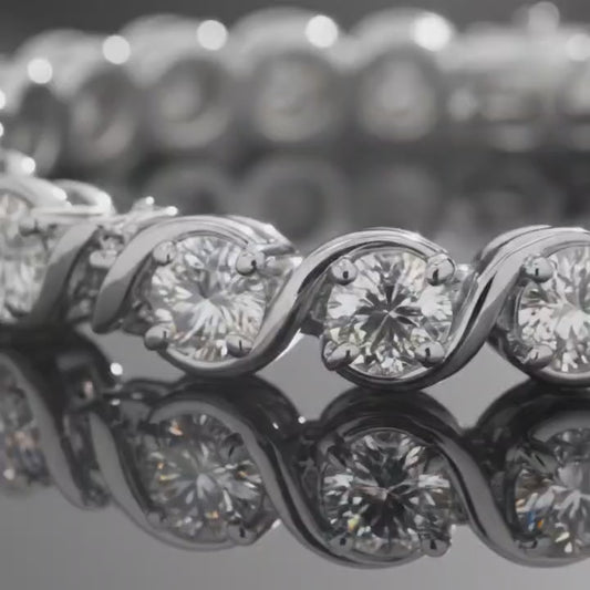 Round Cut Tennis Bracelet