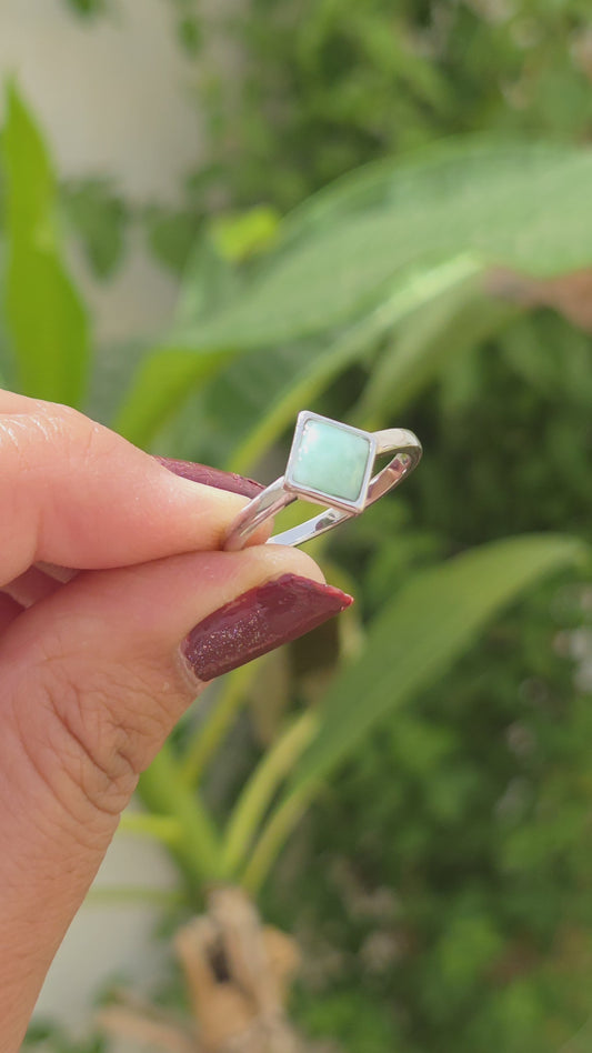 Aqua Diamond Ring